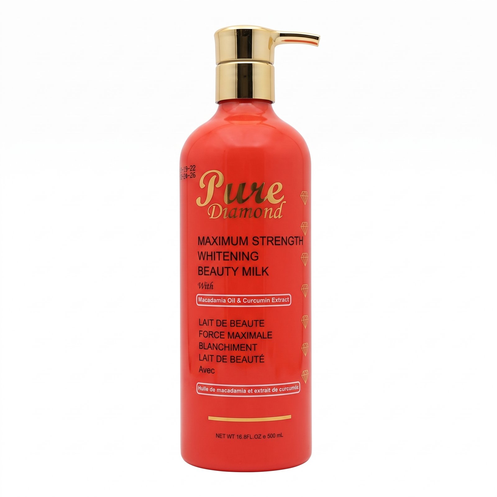 Pure Diamond Maximum Strength Whitening Beauty Milk.