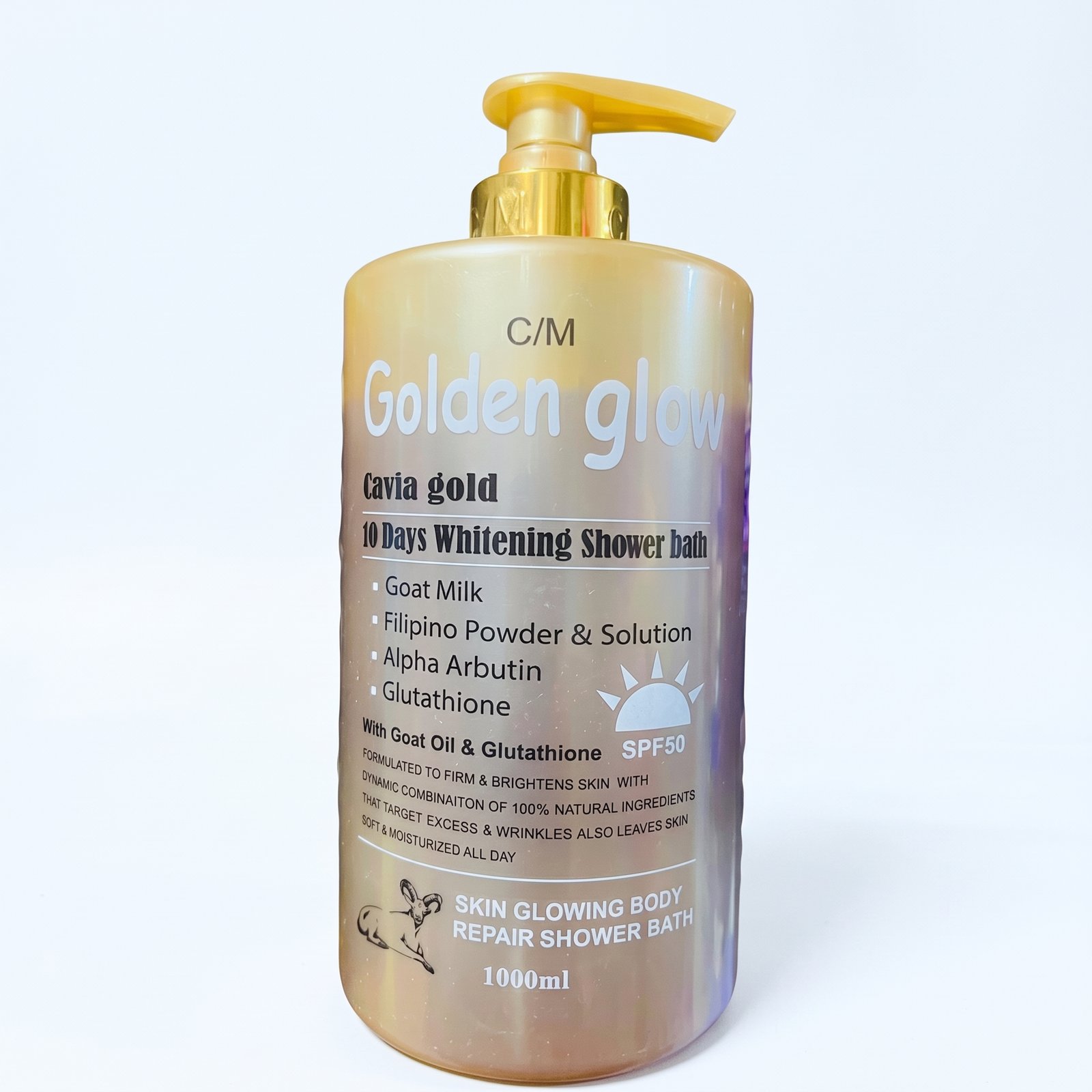 C/M Golden Glow Cavia Gold 10 Days Whitening Shower Bath