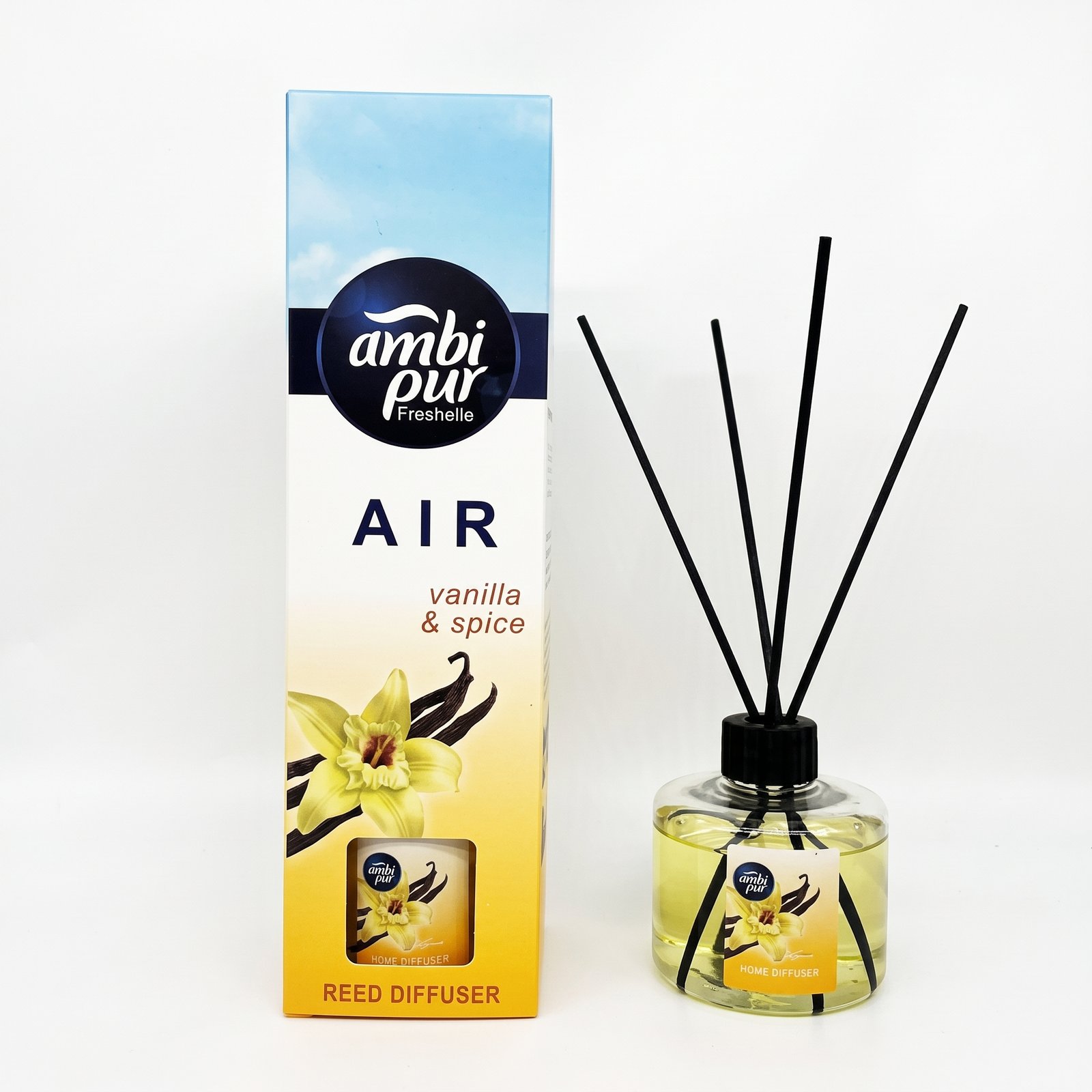 Ambi Pur Freshelle Air Reed Diffuser (Vanilla & Spice scent)