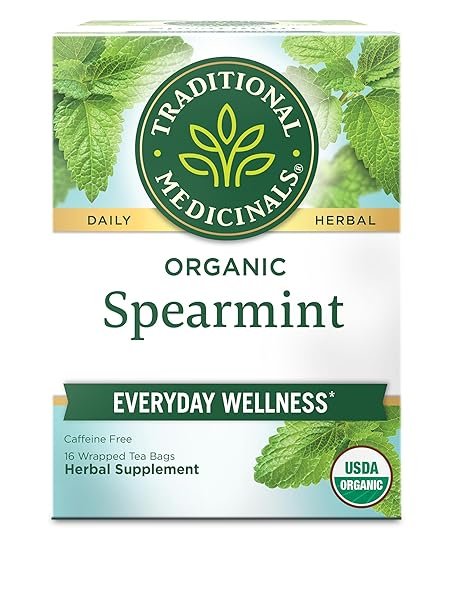 Traditional Medicinals Organic Spearmint Everyday Wellness Herbal Supplement 0.85 oz 24g