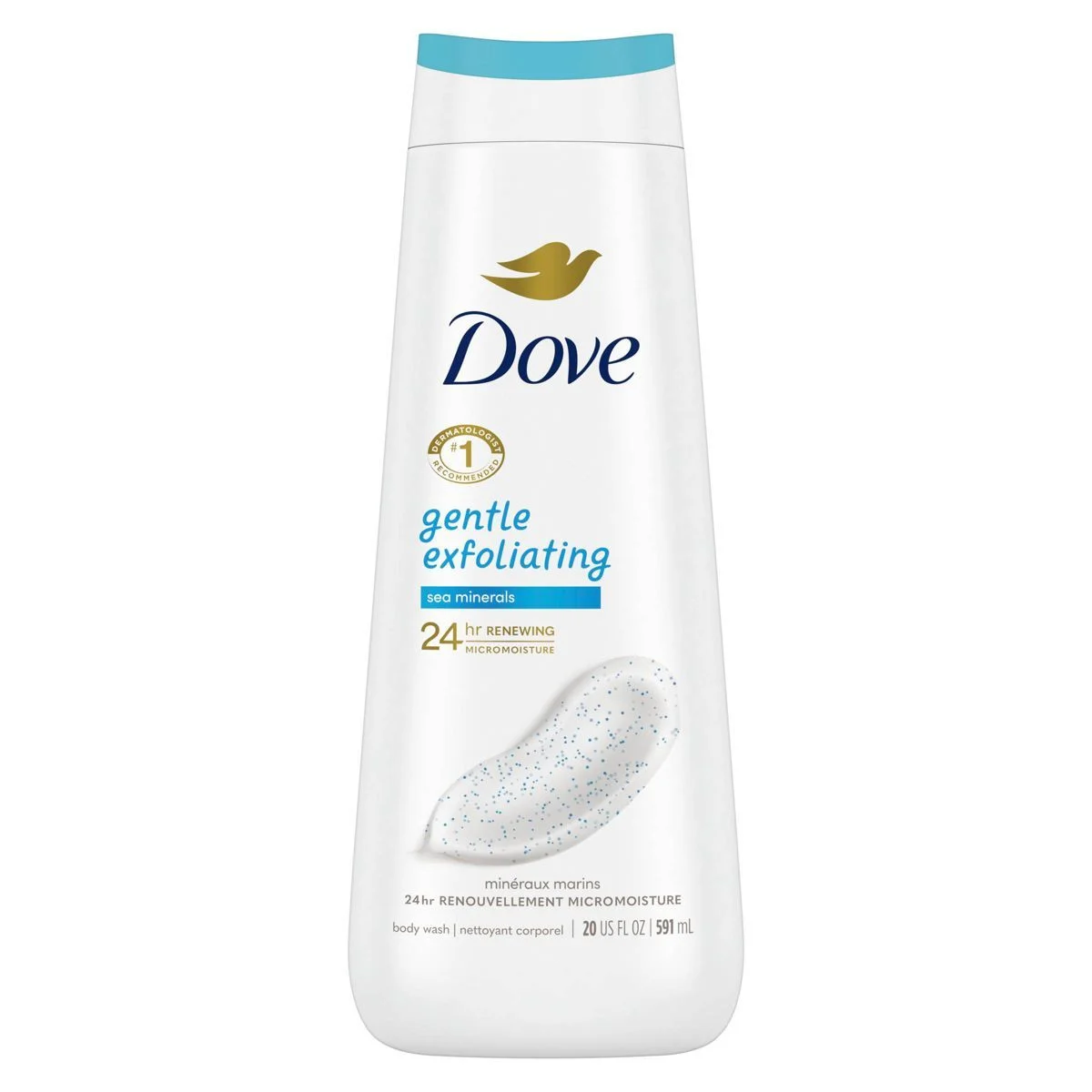 Dove Gentle Exfoliating Body Wash - Sea Minerals - 23 fl oz 680ml